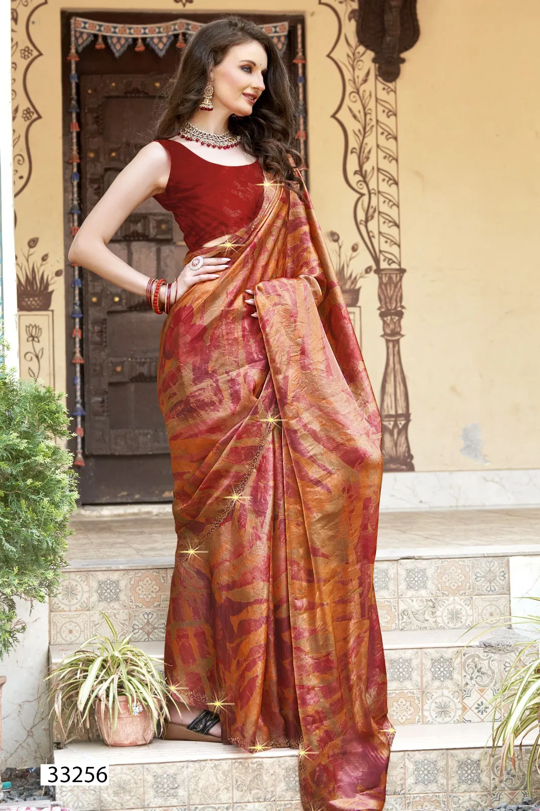 Karuna Vol 9 By Vallabhi Chiffon Printed Wholesale Saree Suppliers In Mumbai